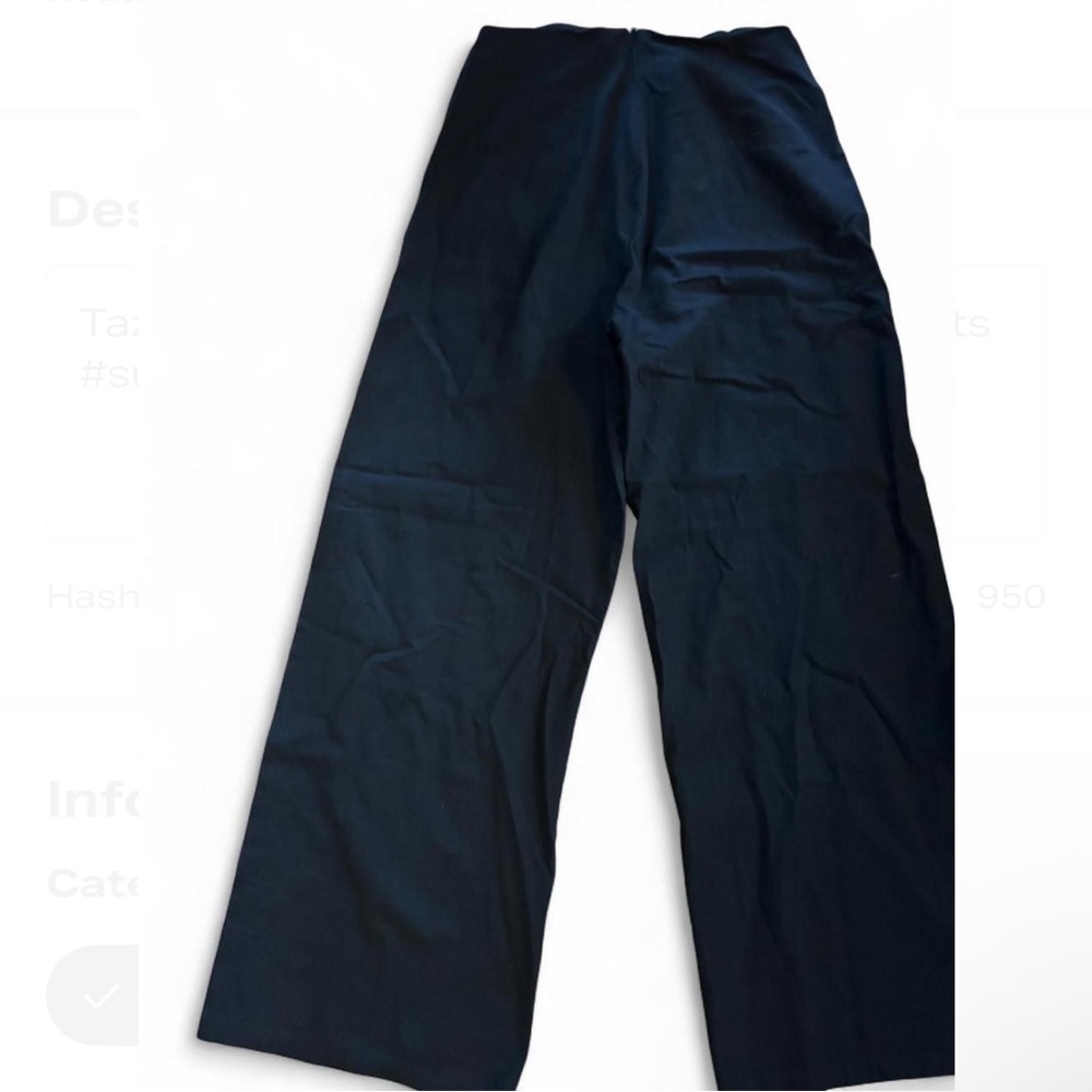 Elegant Black Women's Straight Leg Linen Pants